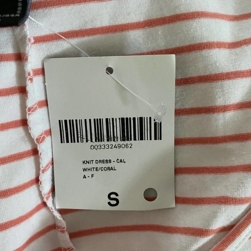 Forever 21 White & Coral Stripe Bodycon Dress - Picture 12 of 16